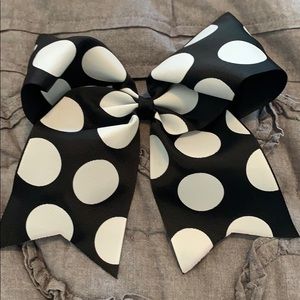 Polka dot cheer bow